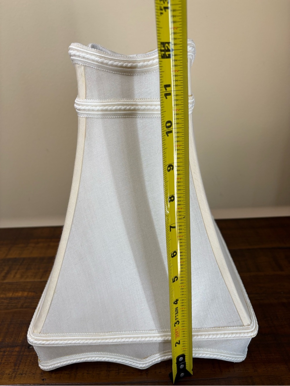 White Royal Designs Fancy Square Bell Lamp Shade - Picture 10 of 12